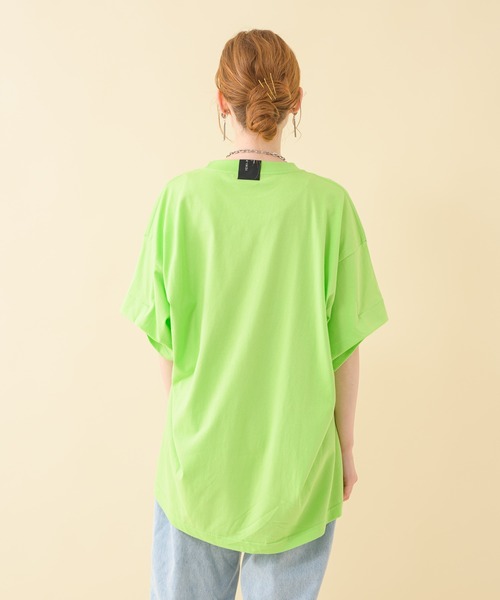 Paradise Picnic（パラダイスピクニック）の「1% 変形タックTシャツ（Tシャツ/カットソー・レディース・ブラック/グリーン/アイボリー・FREE）」の6枚目の写真