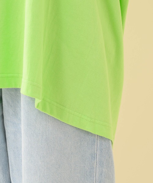 Paradise Picnic（パラダイスピクニック）の「1% 変形タックTシャツ（Tシャツ/カットソー・レディース・ブラック/グリーン/アイボリー・FREE）」の17枚目の写真