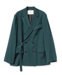 CULLNI | 22-AW-027 / Double Satin Tie Locken Double-Breasted Jacket(テーラードジャケット)
