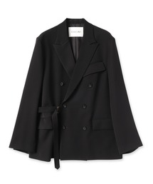 CULLNI | 22-AW-027 / Double Satin Tie Locken Double-Breasted Jacket(テーラードジャケット)