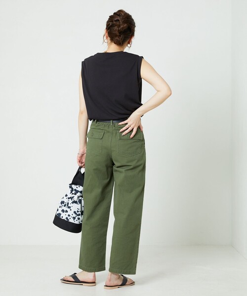 FREAK'S STORE（フリークスストア）の「▽【WEB限定】MINT ノースリーブTシャツ（抗菌防臭・接触冷感）（Tシャツ/カットソー・レディース・オフホワイト/ブラック/ブラウン/ピンク/イエロー/グリーン・SMALL/MEDIUM/LARGE）」の12枚目の写真