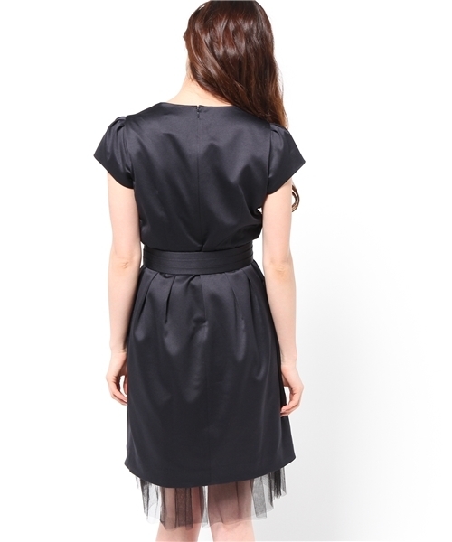 La TOTALITE（ラトータリテ）の「トロイメレイコラボ リボンベルトツキワンピース（ワンピース・レディース・ネイビー/ピンク系その他・FREE）」の5枚目の写真