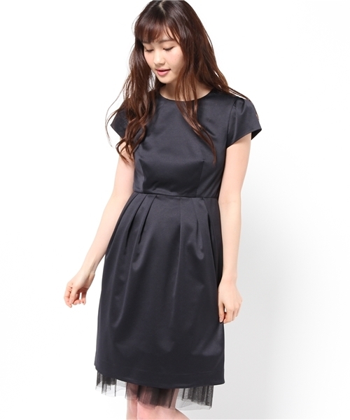 La TOTALITE（ラトータリテ）の「トロイメレイコラボ リボンベルトツキワンピース（ワンピース・レディース・ネイビー/ピンク系その他・FREE）」の9枚目の写真