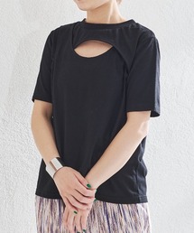 acro | ■2022春夏新作■2WAYカットアウトレイヤードトップス/AC1443(Tシャツ/カットソー)