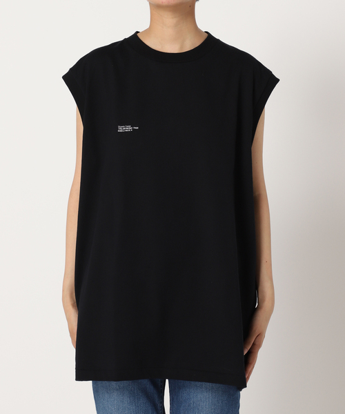 FRAMeWORK(フレームワーク)の「【JANE SMITH/ジェーンスミス】別注ORGANIC FORMS ノースリーブTシャツ(Tシャツ/カットソー・レディース・ホワイト/ブラック・FREE)」の11枚目の写真