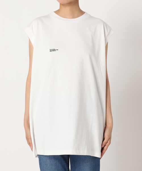 FRAMeWORK(フレームワーク)の「【JANE SMITH/ジェーンスミス】別注ORGANIC FORMS ノースリーブTシャツ(Tシャツ/カットソー・レディース・ホワイト/ブラック・FREE)」の22枚目の写真