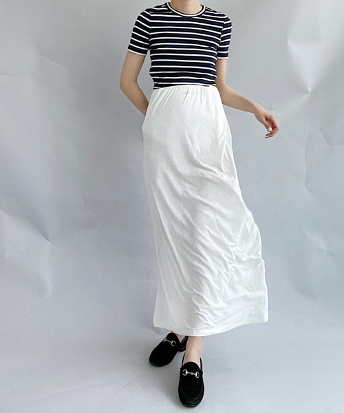 セール】【determ;/デターム】WAIST BAND MAXI SKIRT（スカート