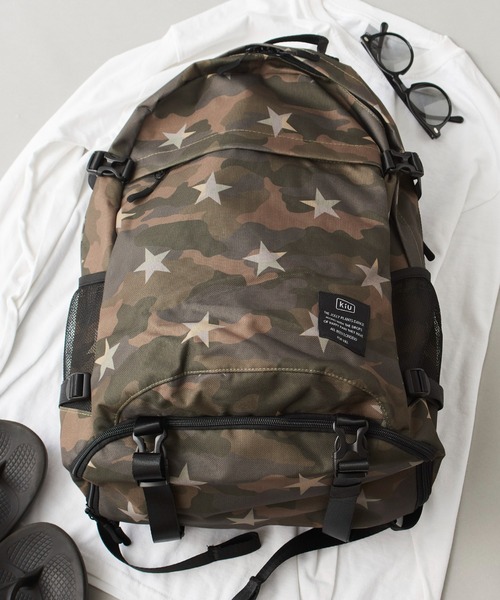 KiU（キウ）の「【KiU】600D BACKPACK K111（バックパック/リュック・メンズ・ベージュ/ネイビー/レッド/その他5/マルチ/その他2/その他4/ブラック・FREE）」の16枚目の写真