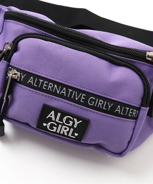 algy(アルジー)の「キャンバスボディバック(ボディバッグ/ウエストポーチ・キッズ・ブラック/ミント/ラベンダー・FREE)」の11枚目の写真