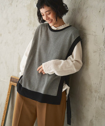 サイドリボンベスト