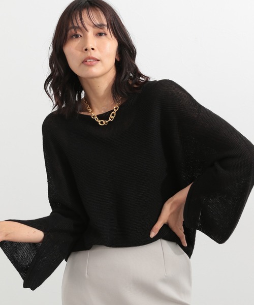 BARNYARDSTORM - ◇新品◇【BARNYARDSTORM】スリーブスリットガーターニット　グリーン BARNYARDSTORM（バンヤードストーム）の「BARNYARDSTORM