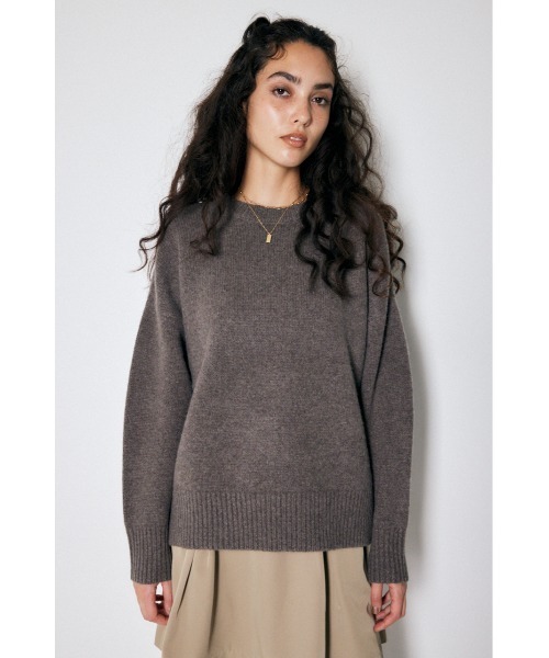MOUSSY（マウジー）の「WOOL OVERSIZED セーター（ニット/セーター・レディース・ブラウン/ライトグリーン/ライトブルー/ピンク・2/1）」の20枚目の写真