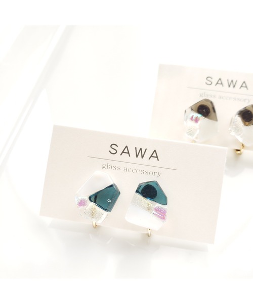 tone(トーン)の「【sawa】多角形イヤリング(Sサイズ)(MA)(イヤリング・レディース・パープル/グレー/グリーン系その他・FREE)」の15枚目の写真
