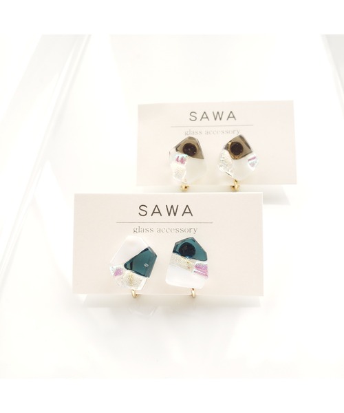 tone(トーン)の「【sawa】多角形イヤリング(Sサイズ)(MA)(イヤリング・レディース・パープル/グレー/グリーン系その他・FREE)」の16枚目の写真
