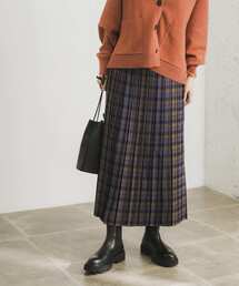 URBAN RESEARCH | ランダムプリーツチェックスカート(スカート)