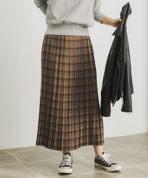 URBAN RESEARCH（アーバンリサーチ）の「ランダムプリーツチェックスカート（スカート・レディース・グリーン系その他/ピンク系その他/ブルー系その他・FREE）」の8枚目の写真