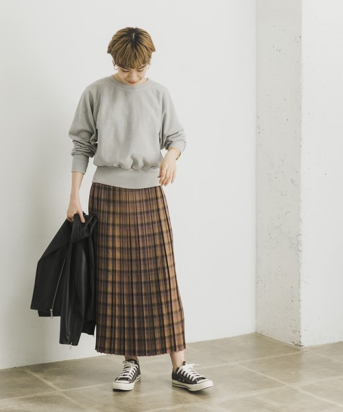 URBAN RESEARCH（アーバンリサーチ）の「ランダムプリーツチェックスカート（スカート・レディース・グリーン系その他/ピンク系その他/ブルー系その他・FREE）」の10枚目の写真