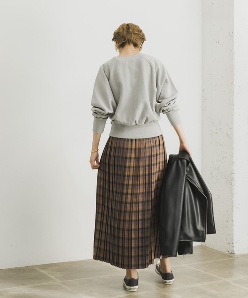 URBAN RESEARCH（アーバンリサーチ）の「ランダムプリーツチェックスカート（スカート・レディース・グリーン系その他/ピンク系その他/ブルー系その他・FREE）」の12枚目の写真