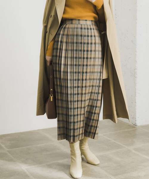 URBAN RESEARCH（アーバンリサーチ）の「ランダムプリーツチェックスカート（スカート・レディース・グリーン系その他/ピンク系その他/ブルー系その他・FREE）」の14枚目の写真