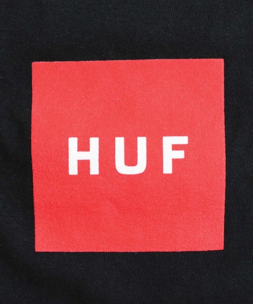 HUF(ハフ)の「エッセンシャル BOXロゴ ロングTシャツ Essentials Box Logo L/S Tee(Tシャツ/カットソー・メンズ・ホワイト/ブラック・M/L/S/XL)」の9枚目の写真