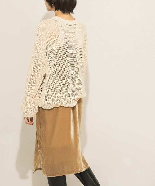 KBF(ケイビーエフ)の「ベロアキャミワンピース(ワンピース・レディース・ベージュ/ミント・ONE)」の10枚目の写真