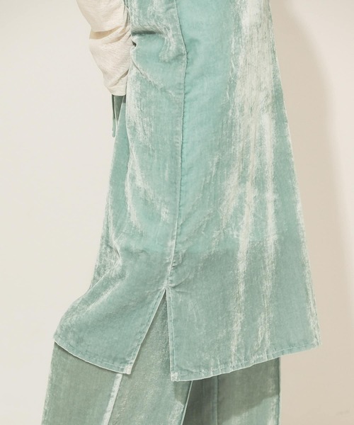 KBF(ケイビーエフ)の「ベロアキャミワンピース(ワンピース・レディース・ベージュ/ミント・ONE)」の19枚目の写真