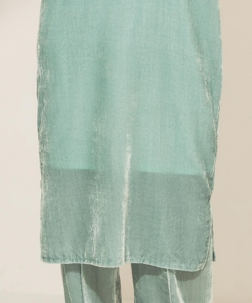 KBF(ケイビーエフ)の「ベロアキャミワンピース(ワンピース・レディース・ベージュ/ミント・ONE)」の22枚目の写真