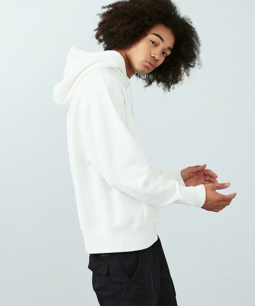 Alpha Industries(アルファインダストリーズ)の「Aマークプリント スウェットパーカー(カモ柄)(スウェット・メンズ・ホワイト/ブラック/オートミール/ブルー系その他・MEDIUM/LARGE/X-LARGE)」の7枚目の写真