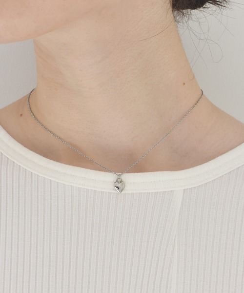 LHME(エルエイチエムイー)の「【WEB限定】”Atrium”プランプハートネックレス/サージカルステンレス(金属アレルギー対応)【LHME / エルエイチエムイー】(ネックレス・レディース・シルバー/ゴールド/ピンクゴールド・45cm)」の19枚目の写真