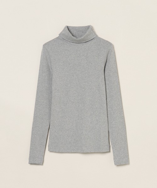 three dots（スリードッツ）の「オーガニックコットン タートルネック（Tシャツ/カットソー・レディース・ホワイト/ブラック/ネイビー/グレー系その他・SMALL/MEDIUM/LARGE）」の4枚目の写真