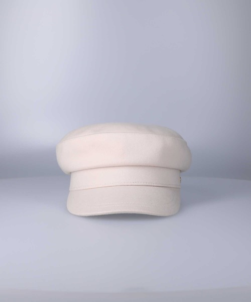 HONEYSUCKLE ROSE（ハニーサックルローズ）の「【HONEYSUCKLE ROSE】メルトンキャスケット（キャスケット・レディース・ブラック/オフホワイト・ONE SIZE）」の4枚目の写真