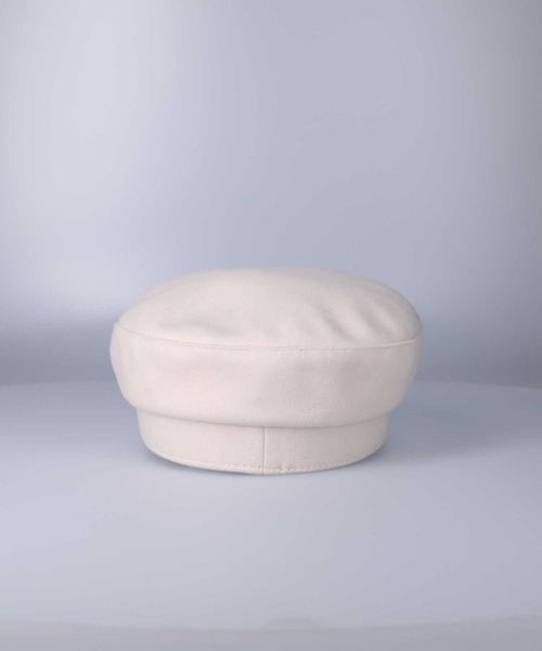 HONEYSUCKLE ROSE（ハニーサックルローズ）の「【HONEYSUCKLE ROSE】メルトンキャスケット（キャスケット・レディース・ブラック/オフホワイト・ONE SIZE）」の5枚目の写真