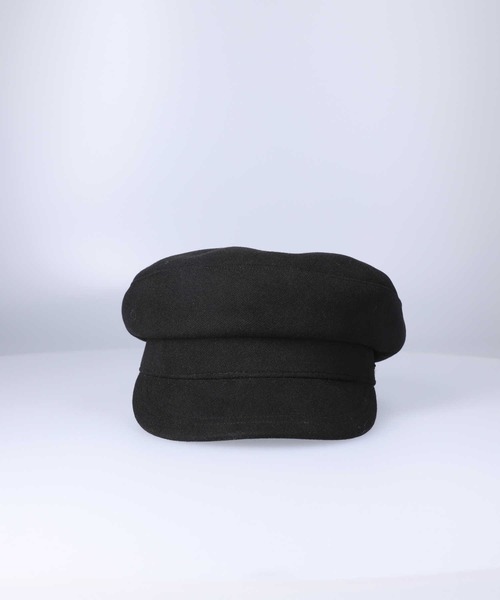 HONEYSUCKLE ROSE（ハニーサックルローズ）の「【HONEYSUCKLE ROSE】メルトンキャスケット（キャスケット・レディース・ブラック/オフホワイト・ONE SIZE）」の6枚目の写真