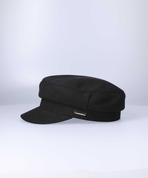 HONEYSUCKLE ROSE（ハニーサックルローズ）の「【HONEYSUCKLE ROSE】メルトンキャスケット（キャスケット・レディース・ブラック/オフホワイト・ONE SIZE）」の8枚目の写真