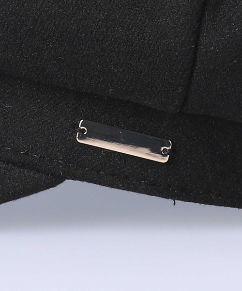 HONEYSUCKLE ROSE（ハニーサックルローズ）の「【HONEYSUCKLE ROSE】メルトンキャスケット（キャスケット・レディース・ブラック/オフホワイト・ONE SIZE）」の9枚目の写真