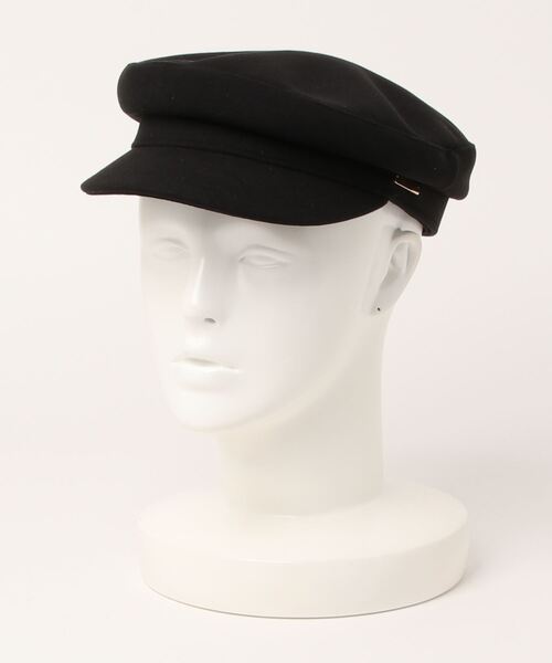 HONEYSUCKLE ROSE（ハニーサックルローズ）の「【HONEYSUCKLE ROSE】メルトンキャスケット（キャスケット・レディース・ブラック/オフホワイト・ONE SIZE）」の10枚目の写真