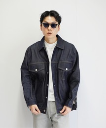 NEONSIGN Drop sleeve denim jacket "Rigid"
