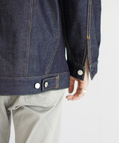 NEONSIGN(ネオンサイン)の「NEONSIGN Drop sleeve denim jacket "Rigid"(デニムジャケット・メンズ・インディゴブルー・44/46/42)」の5枚目の写真