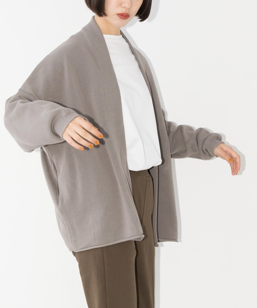 SETENS(セテンス)の「【ZOZO限定発売】【SETENS】ダブルフェイスカーディガン(カーディガン/ボレロ・レディース・ホワイト/グレー/ブラック・F)」の4枚目の写真