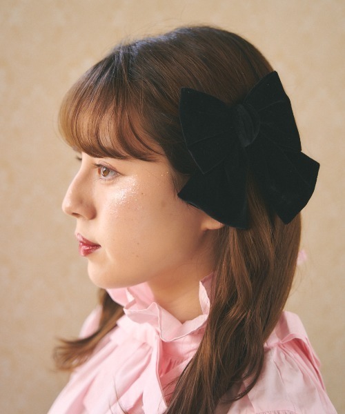 MIRO AMURETTE(ミロアミュレット)の「mini ribbon barrette(バレッタ/ヘアクリップ・レディース・ブラック/ベージュ/ブラウン・FREE)」の2枚目の写真