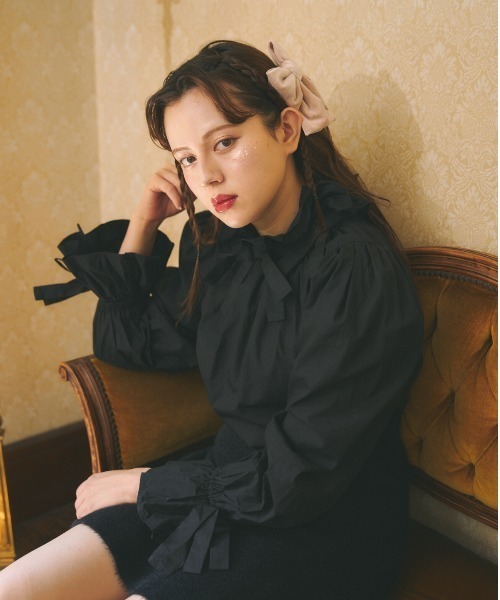 MIRO AMURETTE(ミロアミュレット)の「mini ribbon barrette(バレッタ/ヘアクリップ・レディース・ブラック/ベージュ/ブラウン・FREE)」の19枚目の写真