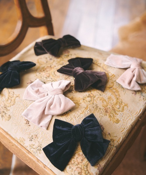 MIRO AMURETTE(ミロアミュレット)の「mini ribbon barrette(バレッタ/ヘアクリップ・レディース・ブラック/ベージュ/ブラウン・FREE)」の17枚目の写真