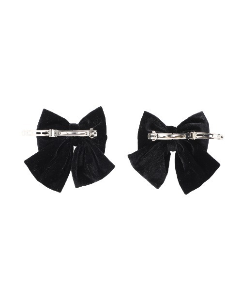 MIRO AMURETTE(ミロアミュレット)の「mini ribbon barrette(バレッタ/ヘアクリップ・レディース・ブラック/ベージュ/ブラウン・FREE)」の9枚目の写真