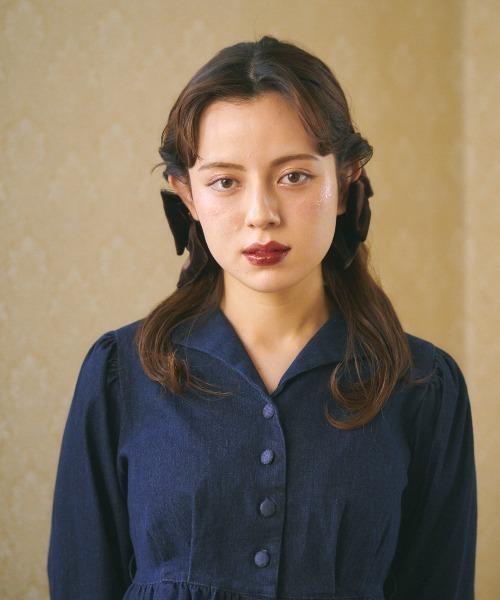 MIRO AMURETTE(ミロアミュレット)の「mini ribbon barrette(バレッタ/ヘアクリップ・レディース・ブラック/ベージュ/ブラウン・FREE)」の5枚目の写真