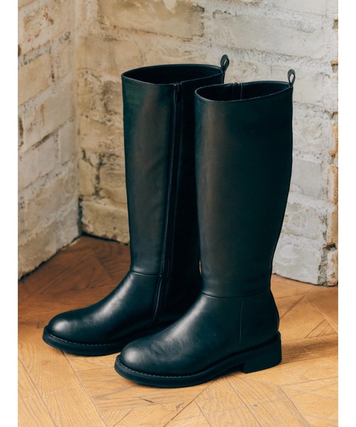 AMERICAN HOLIC（アメリカンホリック）の「フラットロングブーツ（ブーツ・レディース・ブラック/ブラウン・S/M/L）」の3枚目の写真