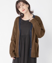 studio CLIP | 12ゲージ総針ニットVネックカーディガン(カーディガン/ボレロ)