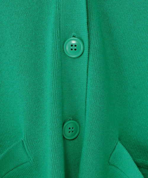 studio CLIP（スタディオクリップ）の「12ゲージ総針ニットVネックカーディガン（カーディガン/ボレロ・レディース・ブラウン/ネイビー/グリーン・FREE）」の19枚目の写真