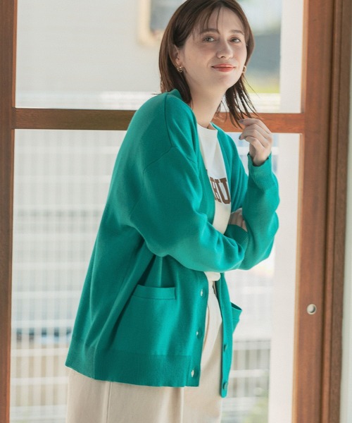 studio CLIP（スタディオクリップ）の「12ゲージ総針ニットVネック