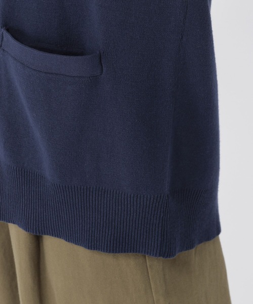 studio CLIP（スタディオクリップ）の「12ゲージ総針ニットVネックカーディガン（カーディガン/ボレロ・レディース・ブラウン/ネイビー/グリーン・FREE）」の14枚目の写真