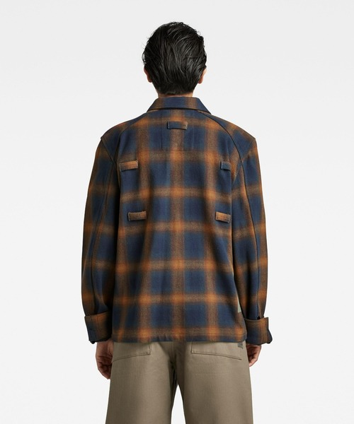 G-STAR（ジースター）の「POCKETONY SERVICE OVERSHIRT/シャツジャケット（ブルゾン・メンズ・イエロー系その他/チェック・SMALL/X-LARGE/LARGE/MEDIUM/X-SMALL）」の6枚目の写真